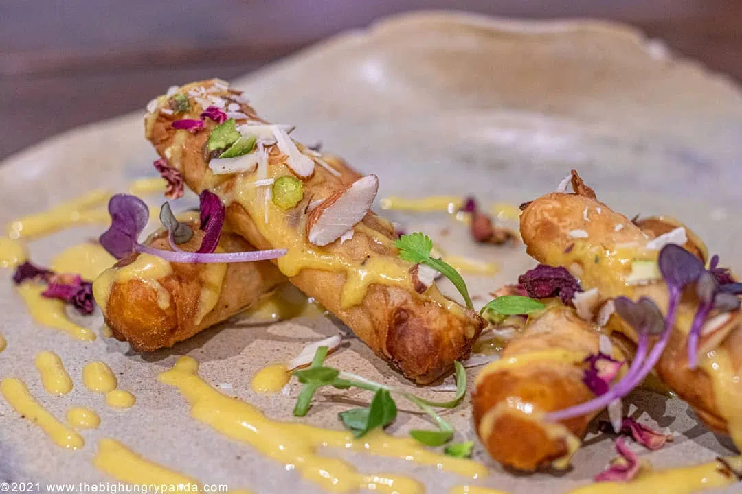 Motichoor Ladoo Spring Rolls